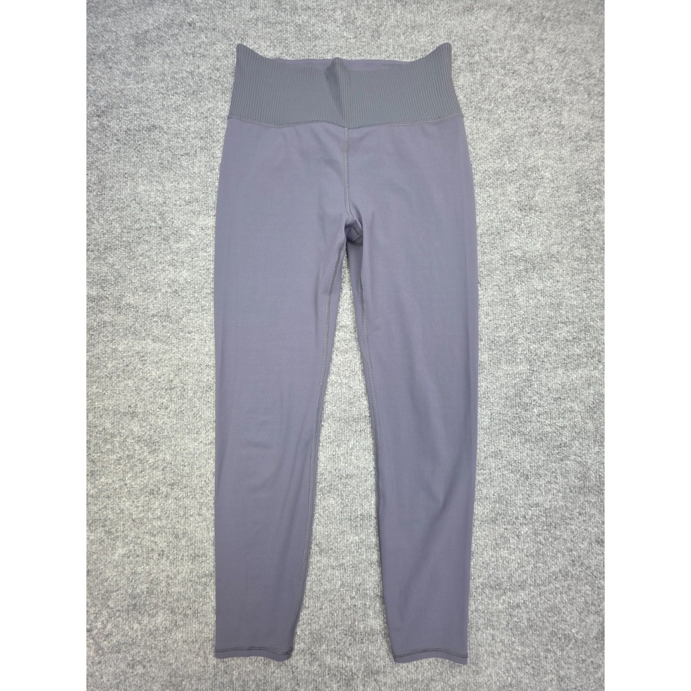 Vuori Rib Studio Leggings Womens Size Large Blue Lightweight Yoga VW428